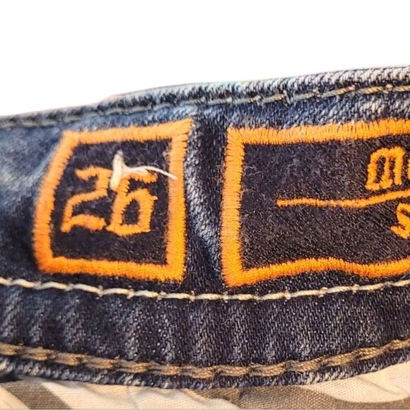 Rock Revival Women's Dark Wash Muna Mid Rise Skinny Jeans Size 26 - Picture 3 of 8